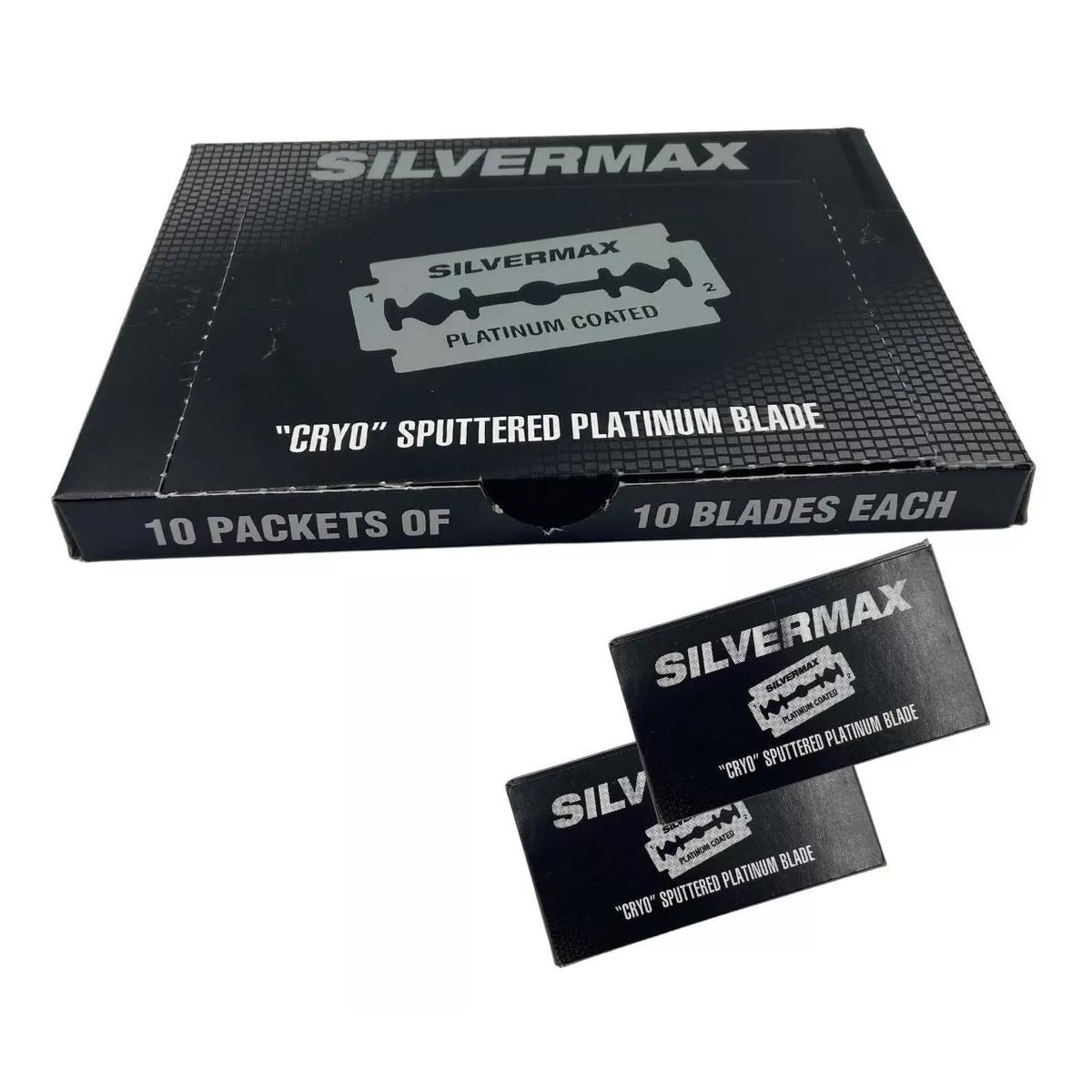 Navaja para Afeitar Doble Filo/ Barbería 100 Pzas. Silvermax