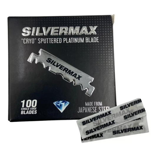 Navaja de Afeitar 1 Filo, Acero Japones 100 Pz. Silvermax