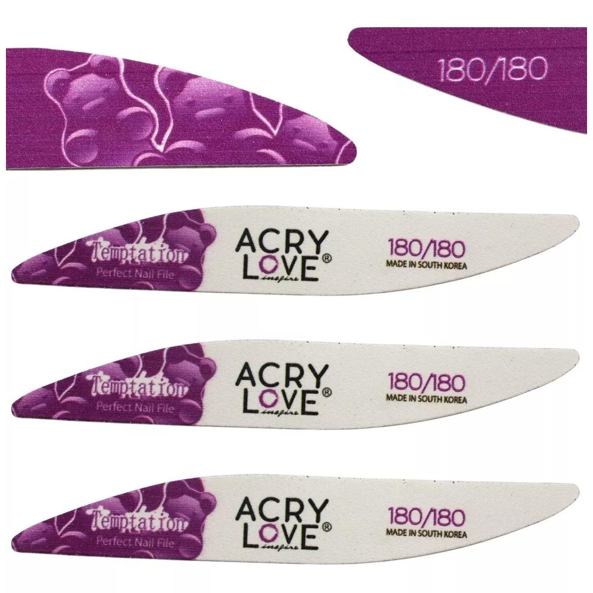 Pack De 3 Limas Para Uñas Acrílicas 180/180. Acry Love