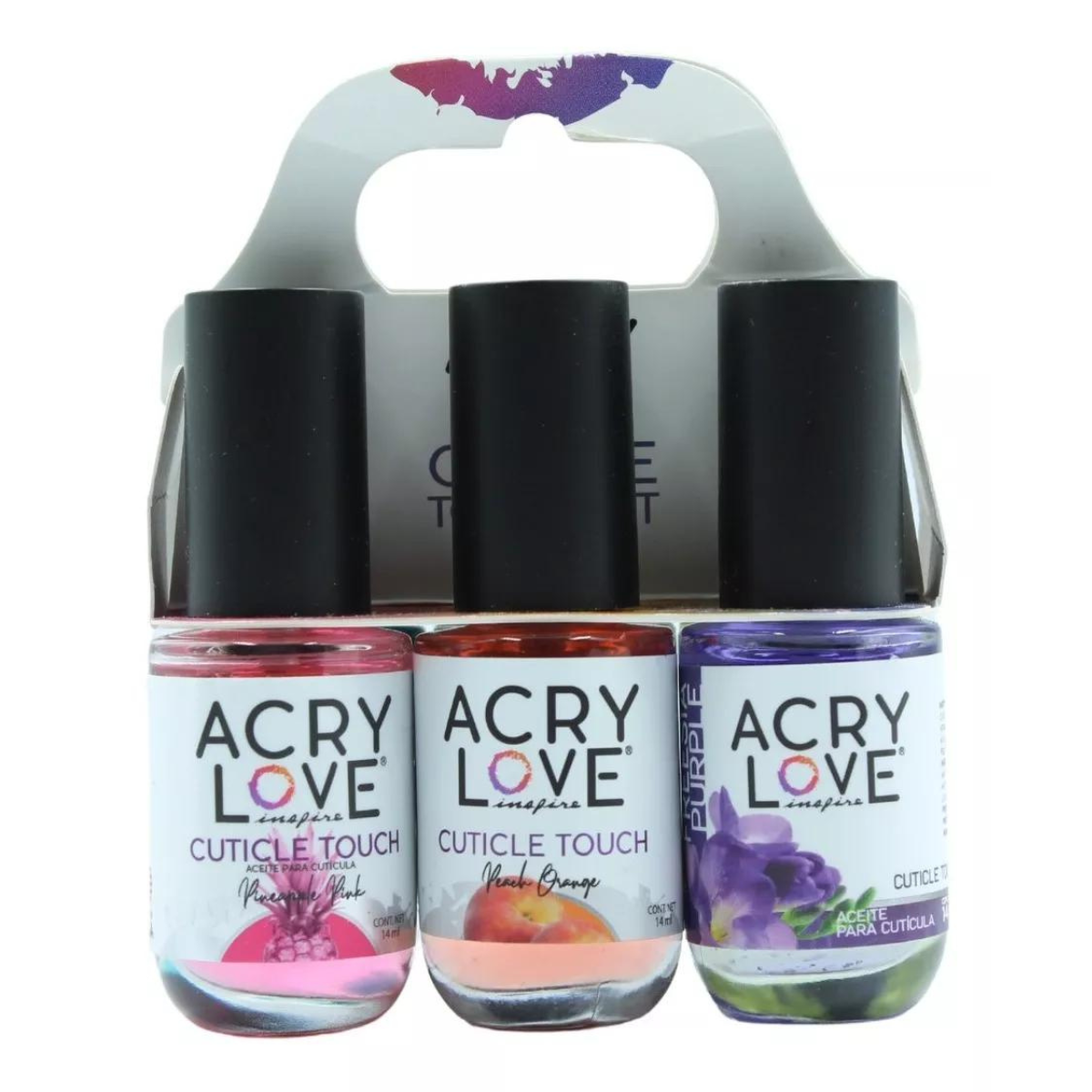 Aceite Para Cutícula, 6 Aromas Diferentes 14ml c/u. Acry Love