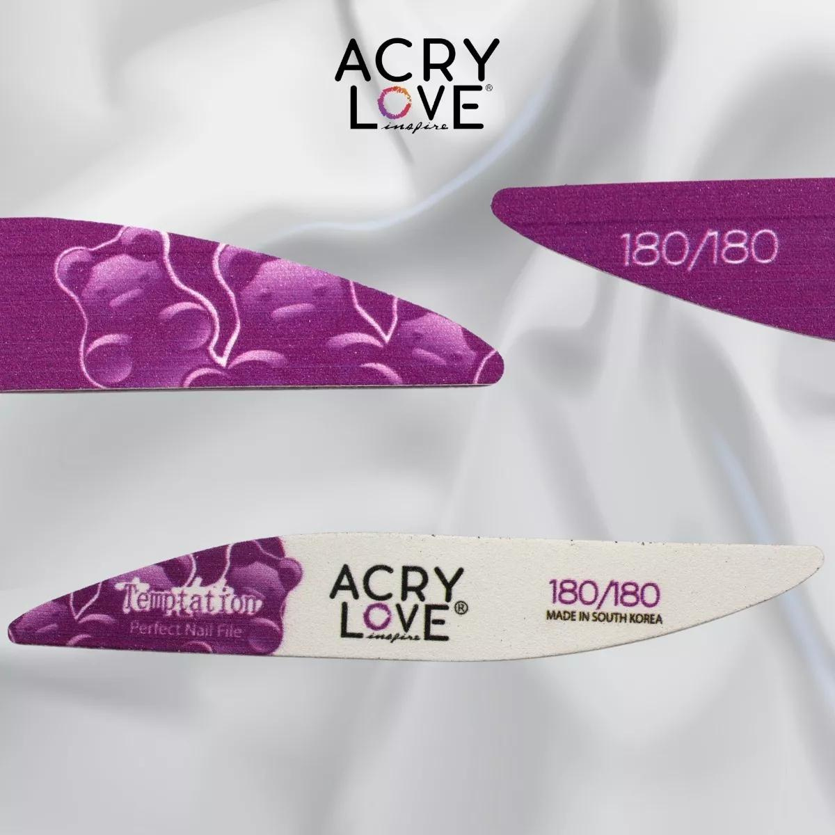 Pack De 3 Limas Para Uñas Acrílicas 180/180. Acry Love