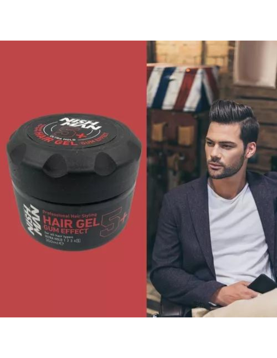 Hair Styling Gel Para Cabello #5, 300ml. Nishman