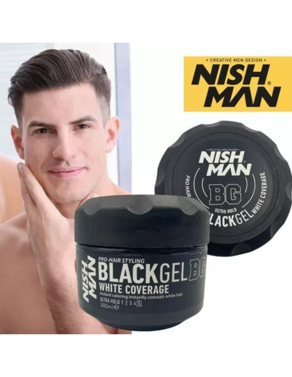 Gel Negro, Cubre Canas 300ml. Nishman