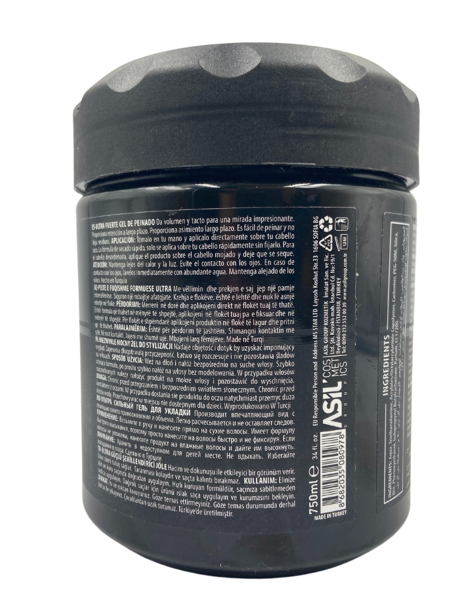 Hair Styling Gel Cabello #5, Extra Fuerte 750ml. Nishman