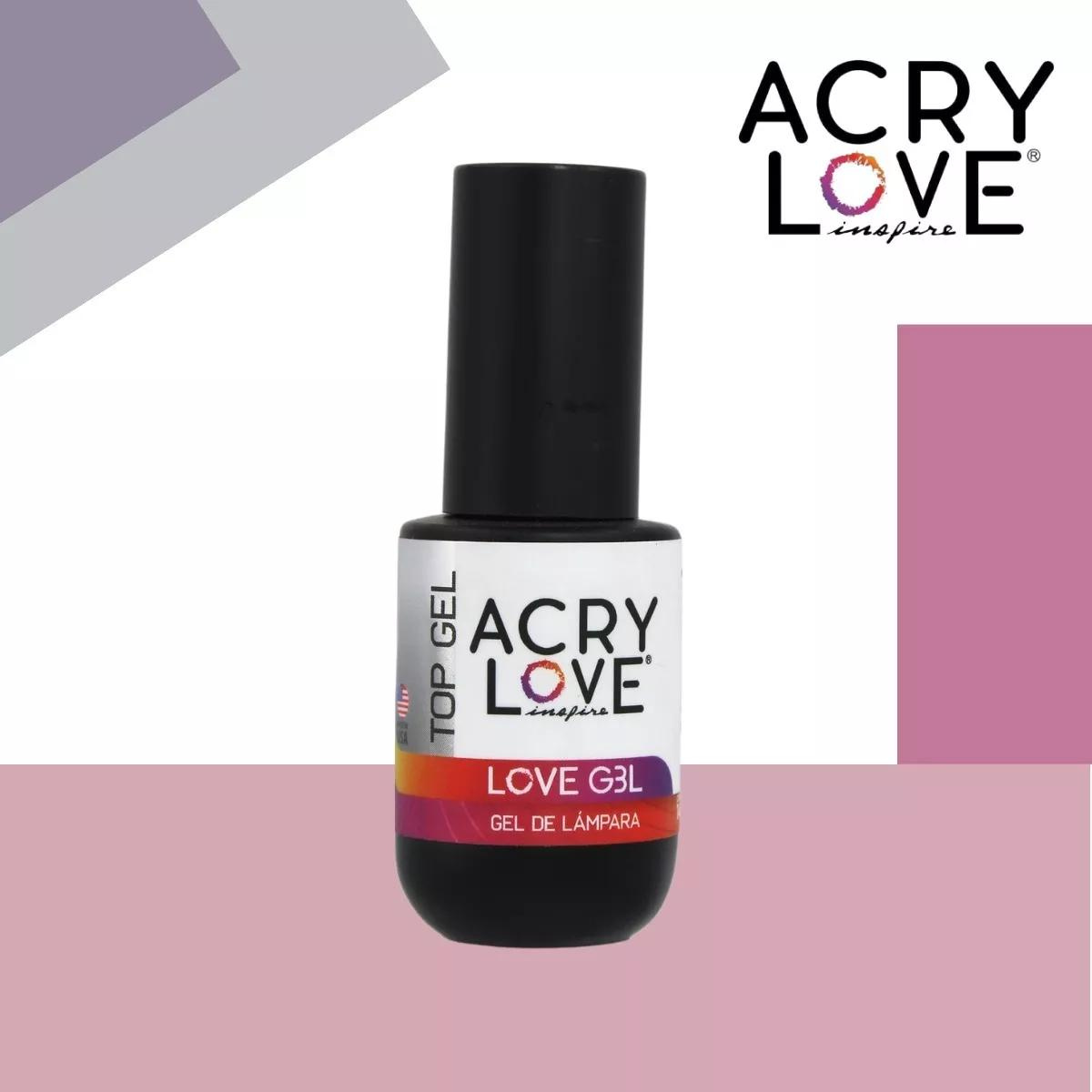 Paq. Base Y Top Gel + Regalo. Semipermanente Uñas, Acry Love