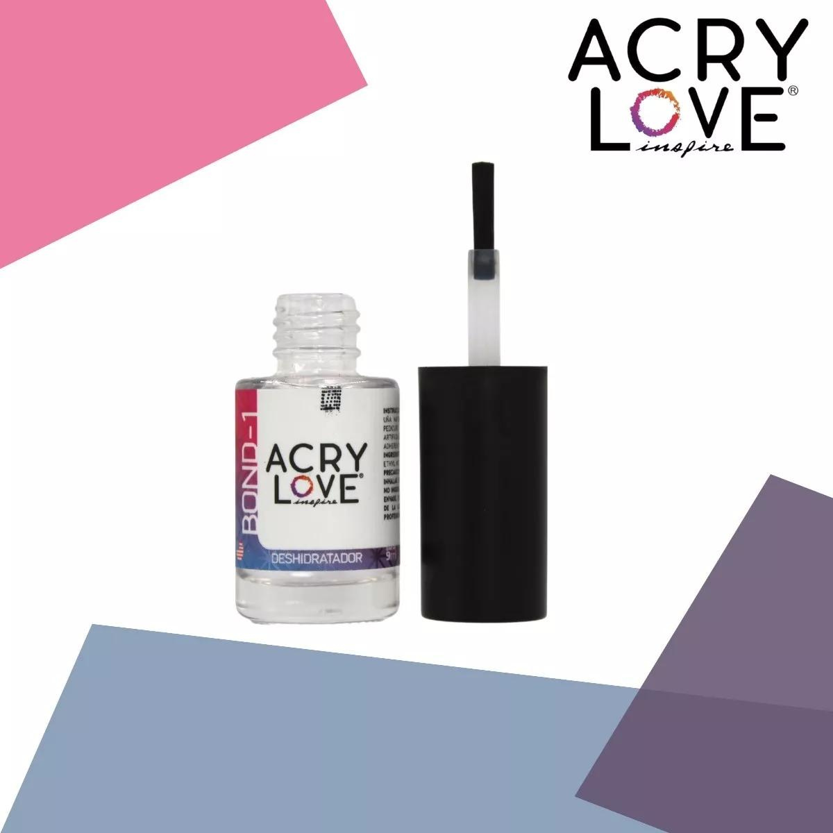 Pack Adherente + Deshidratador, Bond 1 Y 2, 9ml c/u.  Acry Love