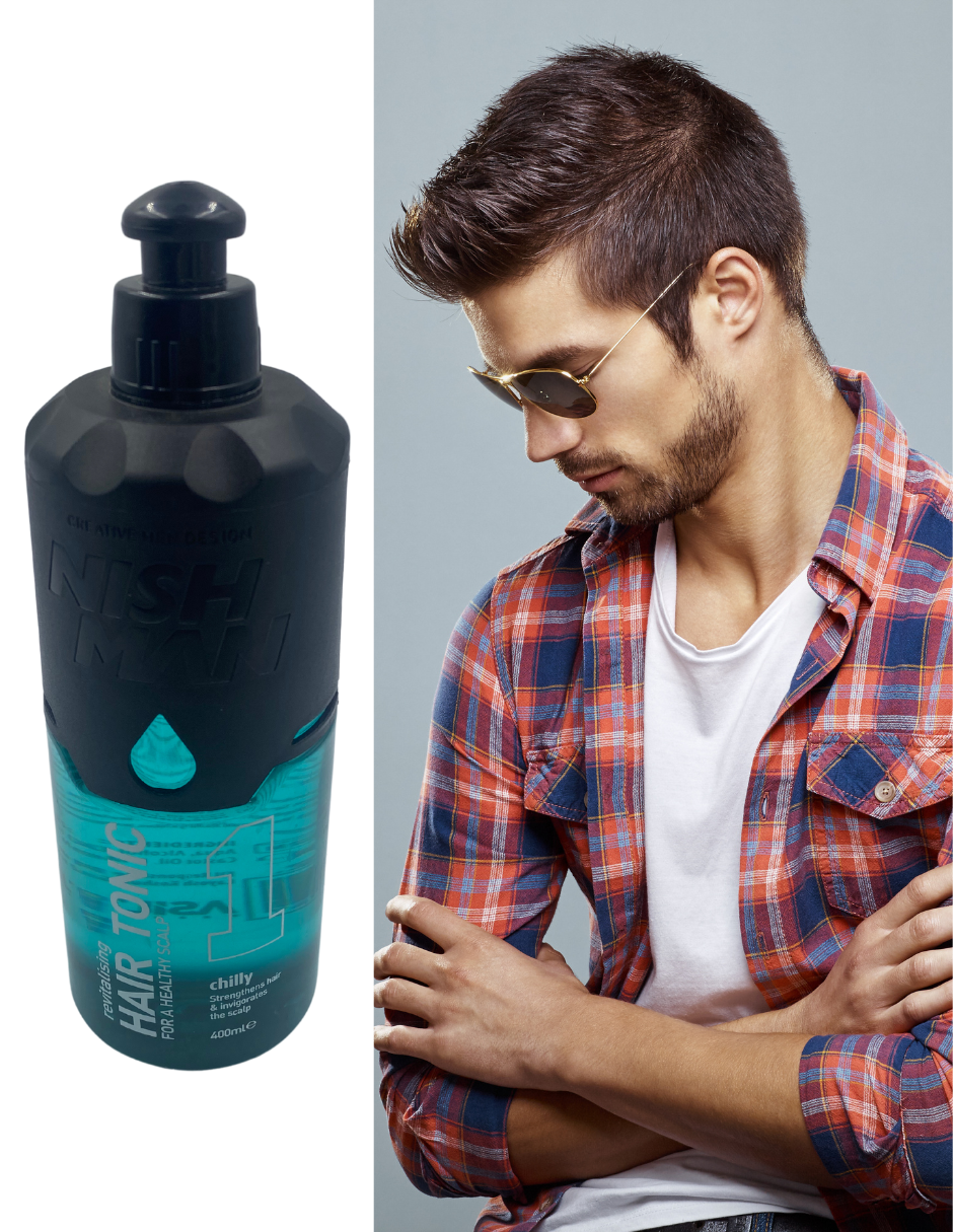 Tónico Anticaída De Cabello Anticaspa para Hombre 200ml. Nishman