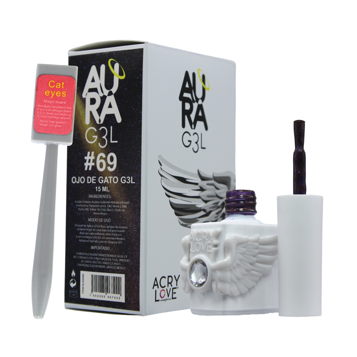 Aura G3l #69, Ojo de Gato 15ml. Acry Love