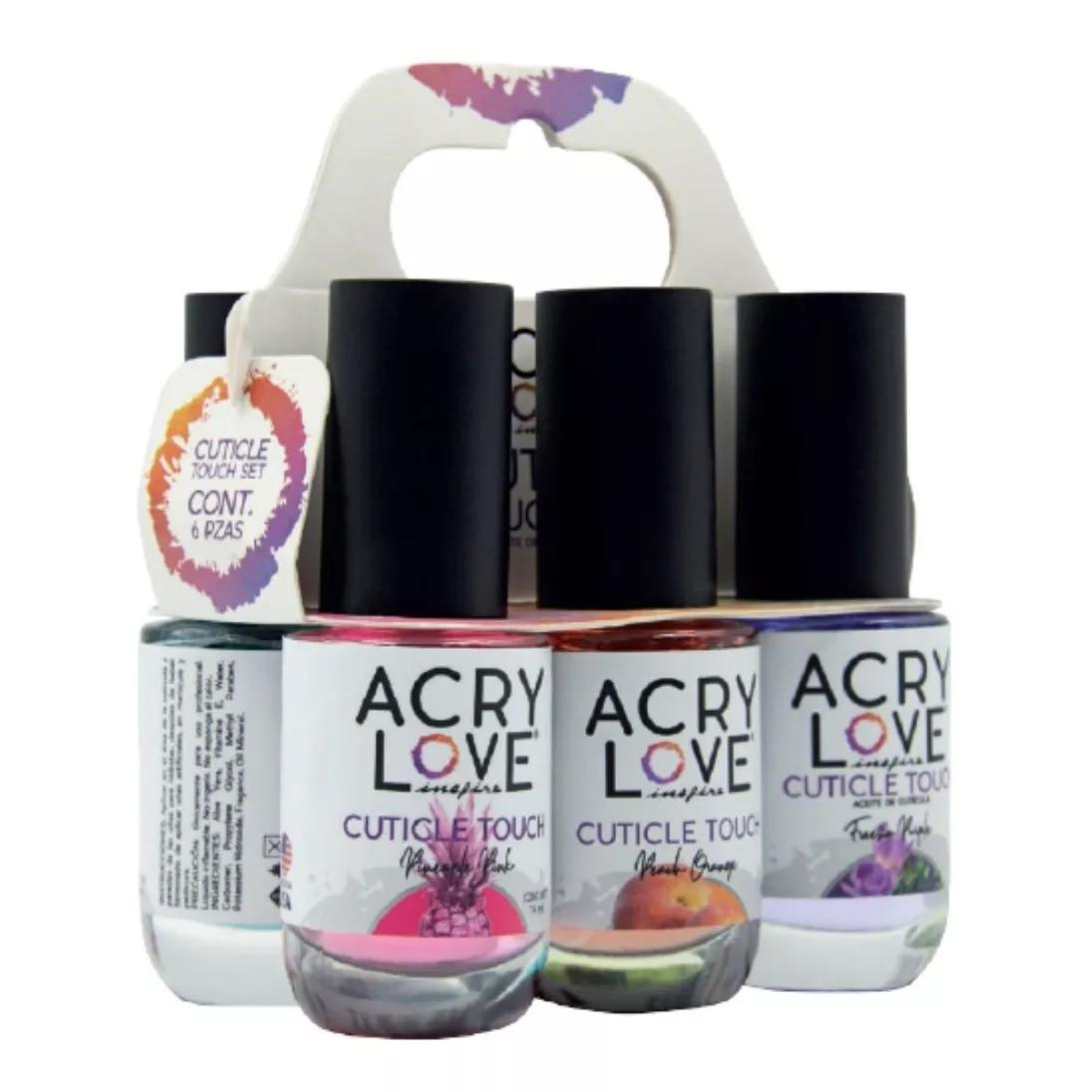 Aceite Para Cutícula, 6 Aromas Diferentes 14ml c/u. Acry Love