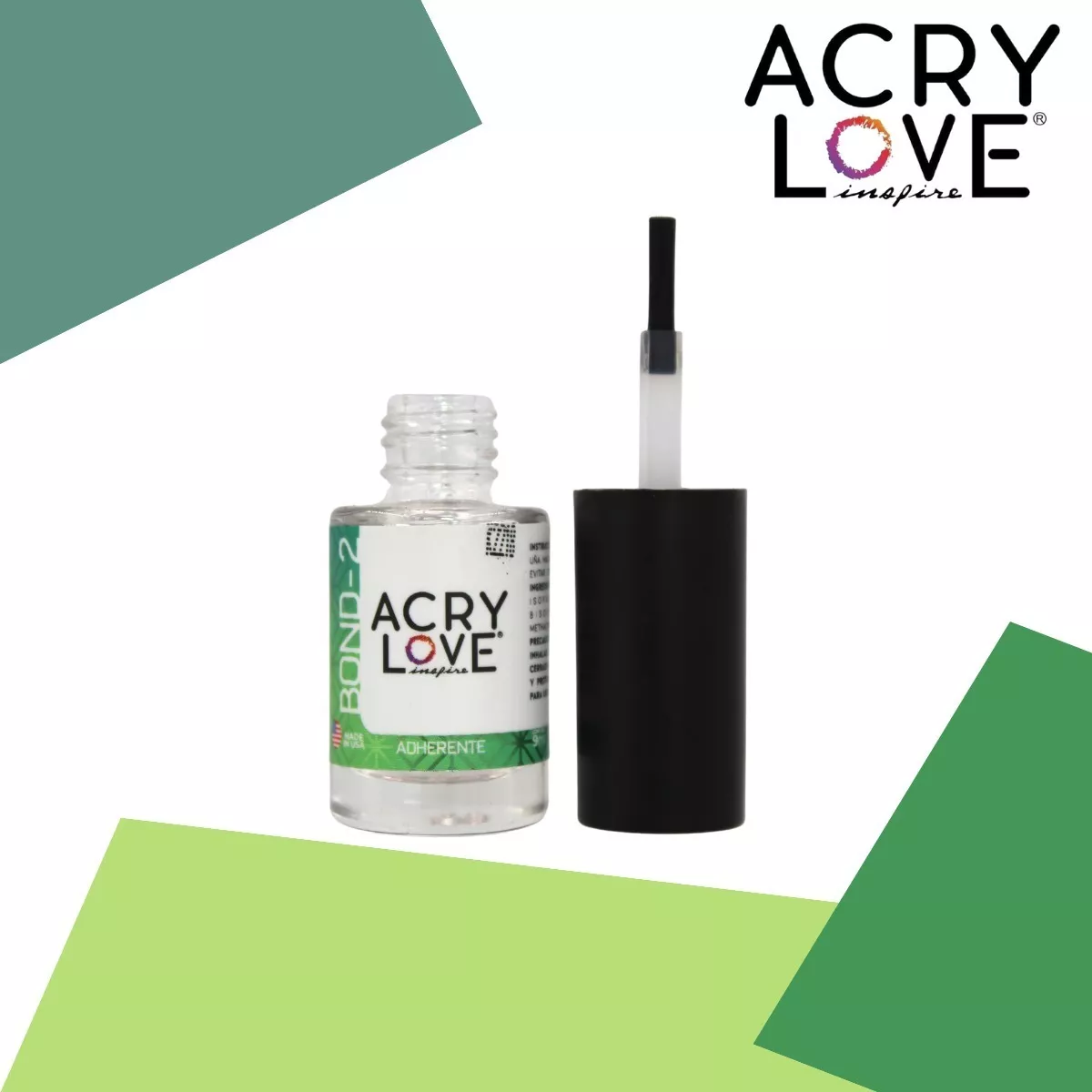 Pack Adherente + Deshidratador, Bond 1 Y 2, 9ml c/u.  Acry Love