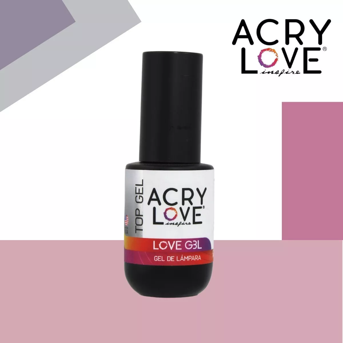 Paquete Malibu + Base Y Top Gel Semipermanente Uñas, Acry Love