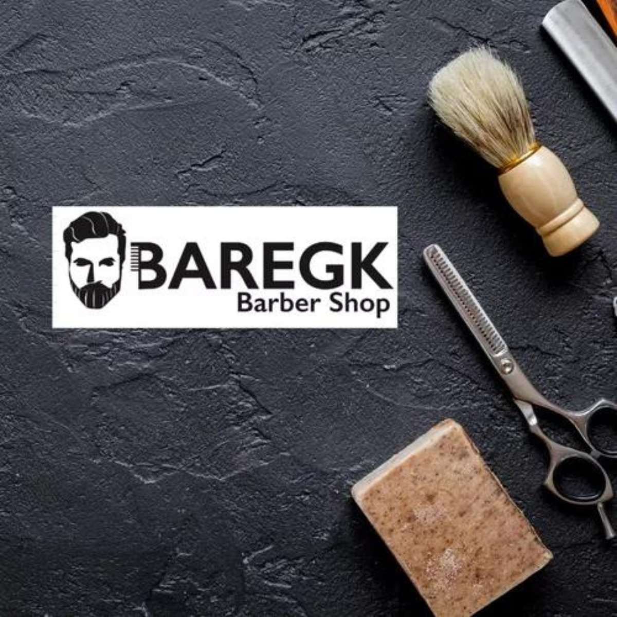 Cepillo Profesional para Barberia, Cerda Natural.  Baregk