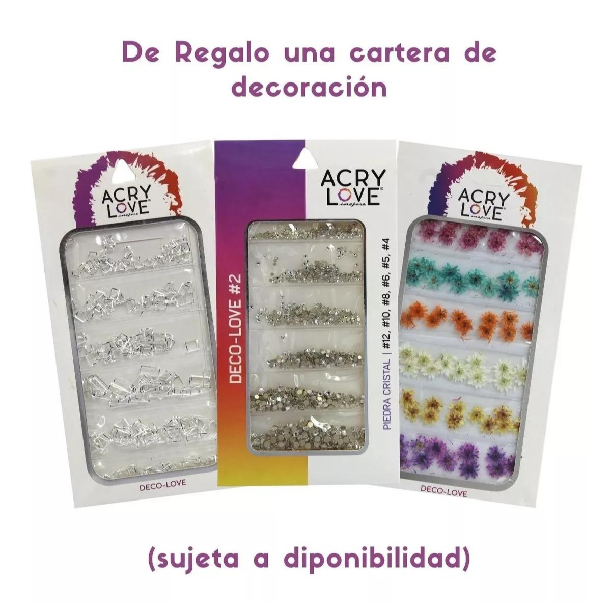 Kit Debonair, Decor, Godete, Monómero, Polvo Uñas. Acry Love