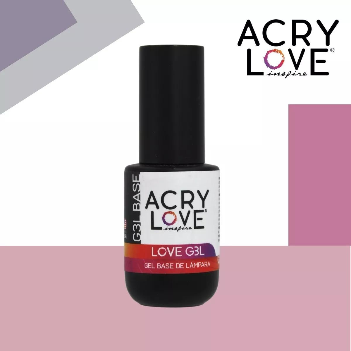 Paq. Base Y Top Gel + Regalo. Semipermanente Uñas, Acry Love