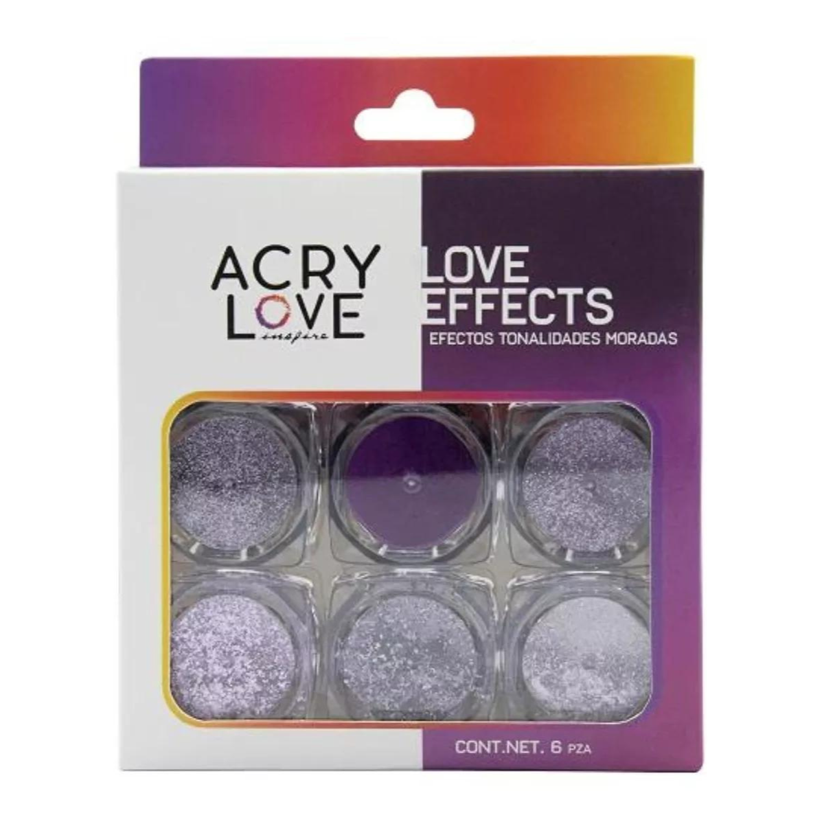 Set De 6. Efecto Espejo Para Uñas. Tonos A Elegir, Acry Love