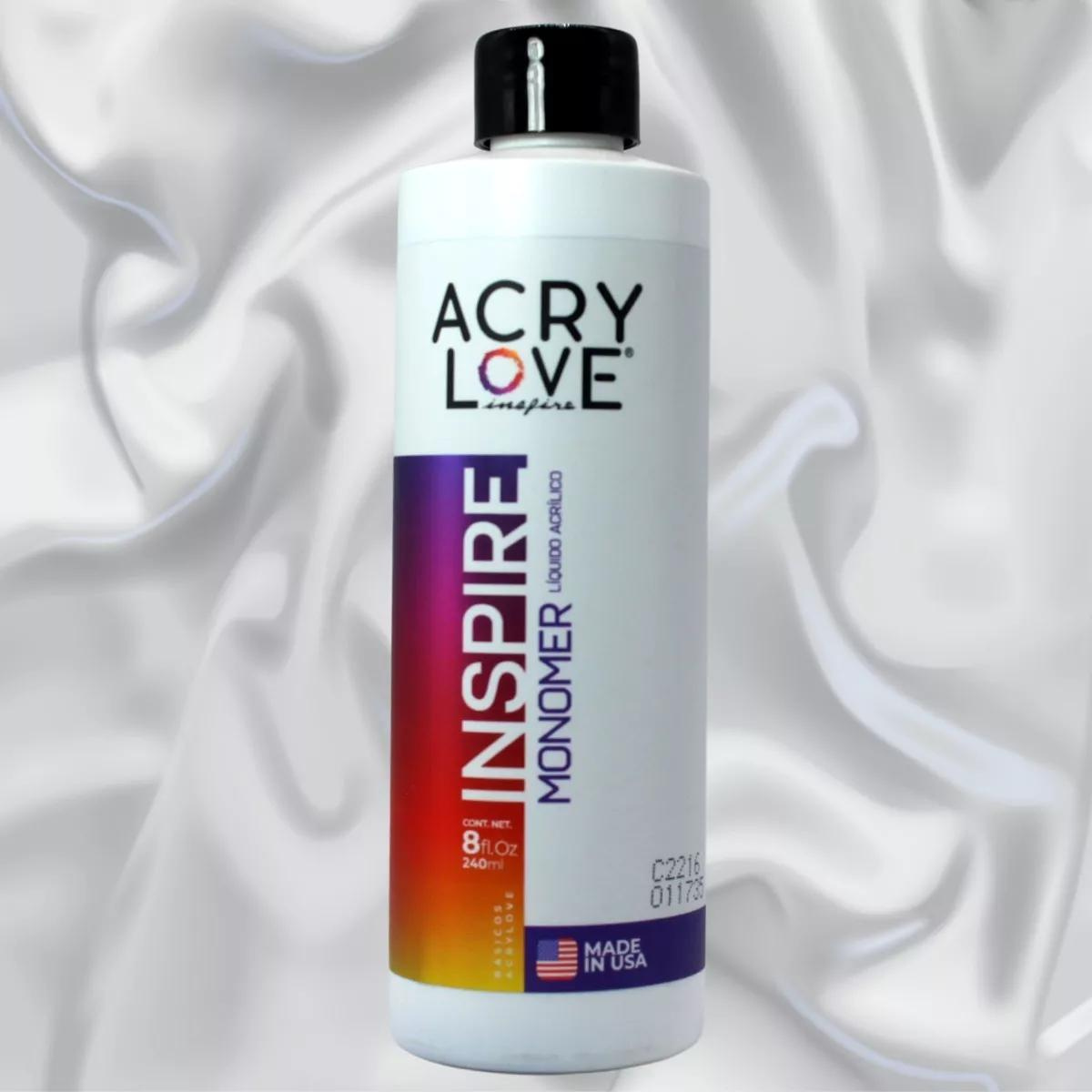 Monómero, Líquido Acrílico 8oz + Aceite Cutícula 14ml. Acry Love