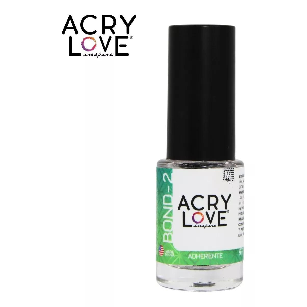 Pack. Top Coat Gel Para Uñas + Bond 1 Y Bond 2. Acry Love