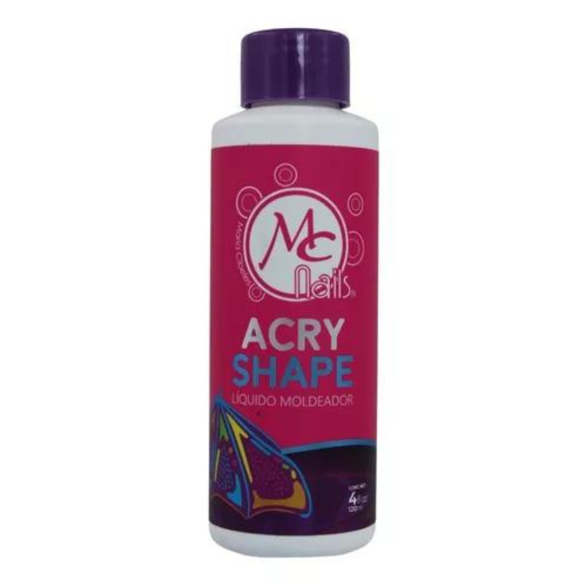 Liquido Moldeador de Acrilico en gel SHAPE 4oz. Mc Nails