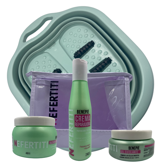 Kit Benepie Neferititi Crema Exfoliante Sales +tina Plegable Cian. Sweet