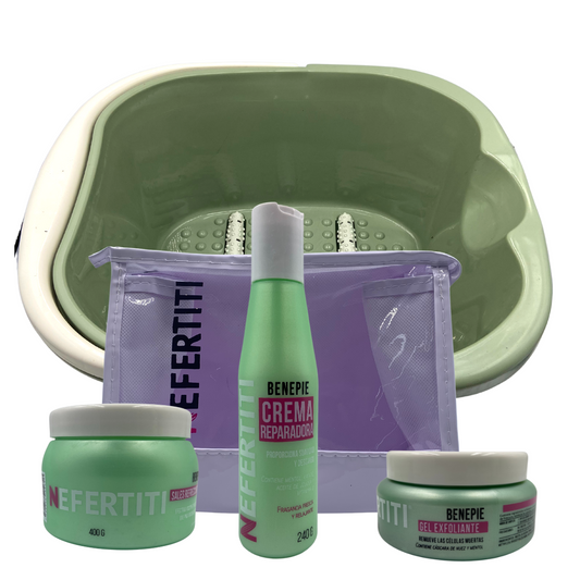 Kit Benepie Neferititi Crema Exfoliante Sales +tina Rígida Verde. Sweet