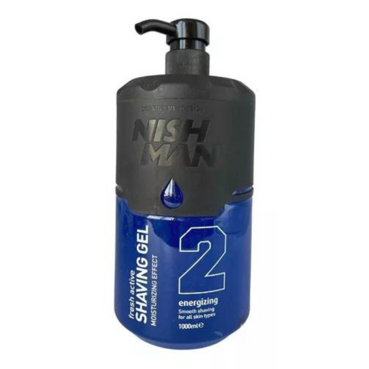 Gel de Afeitar #2, Energizante 1000ml. Nishman