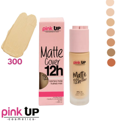 Maquillaje Líquido Mate Pale 300 Matte 12 hrs. Pink Up