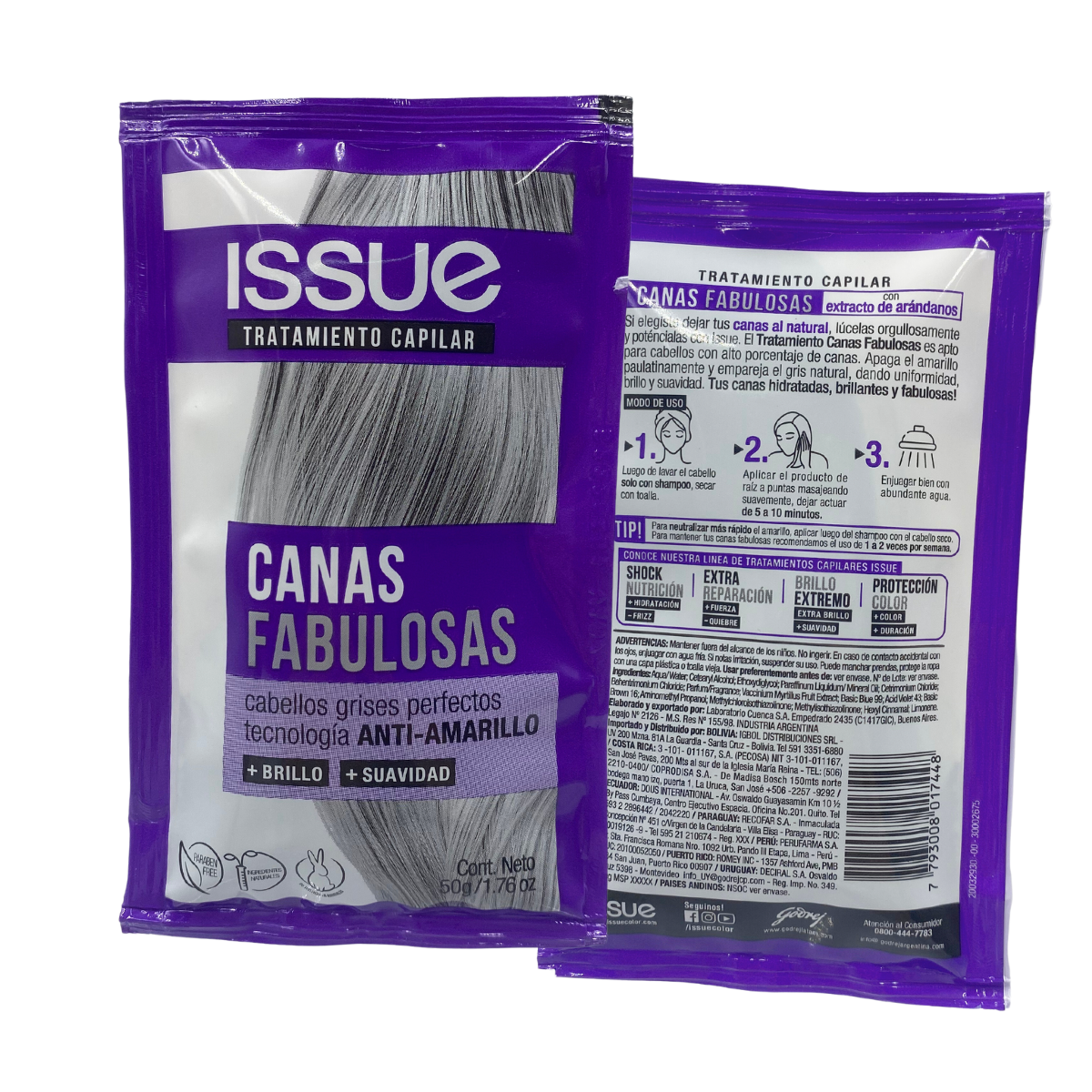 Tratamiento Capilar Canas Fabulosas 50gr. ISSUE