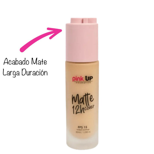 Maquillaje Líquido Mate Pale 400 Matte 12 hrs. Pink Up