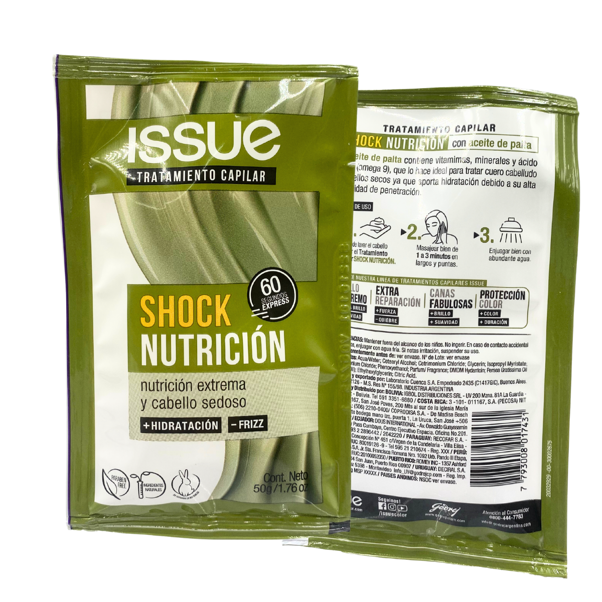 Tratamiento Shock Nutrición 50gr. ISSUE