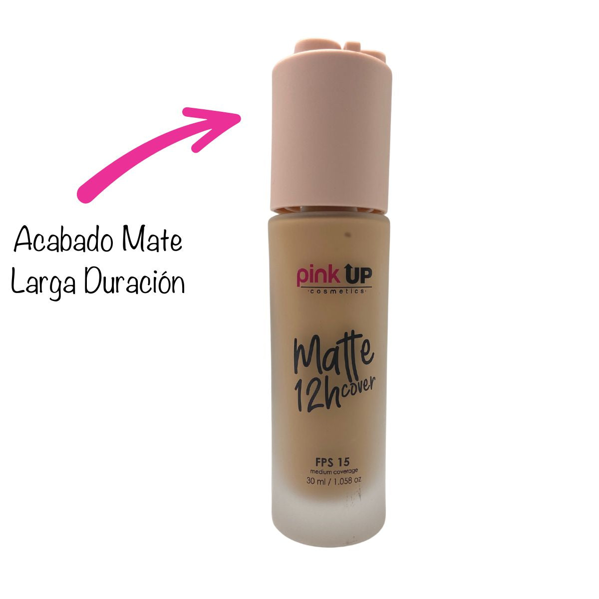 Maquillaje Líquido Mate Pale 500 Matte 12 hrs. Pink Up