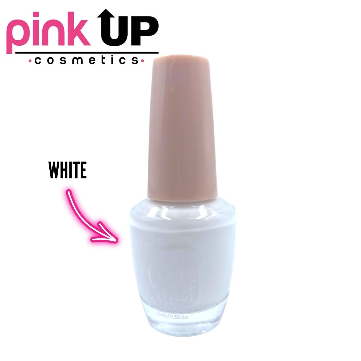 Gel Effect  Esmalte Para Uñas Efecto Gel 32 White, Pink Up