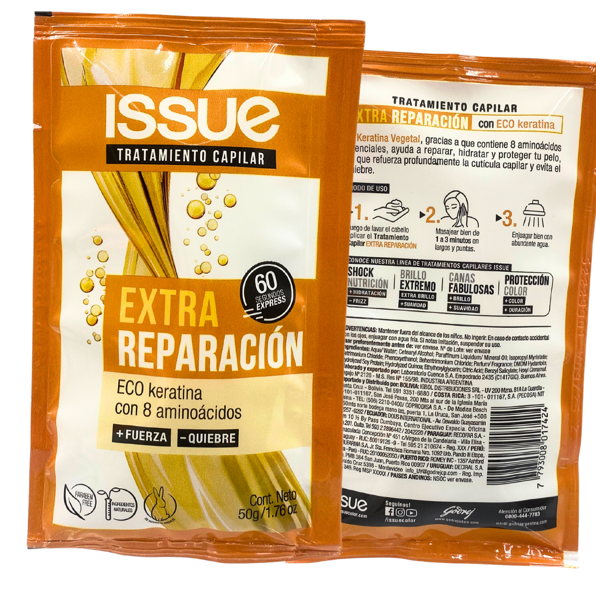 Tratamiento Capilar Extra Reparación 50gr. ISSUE