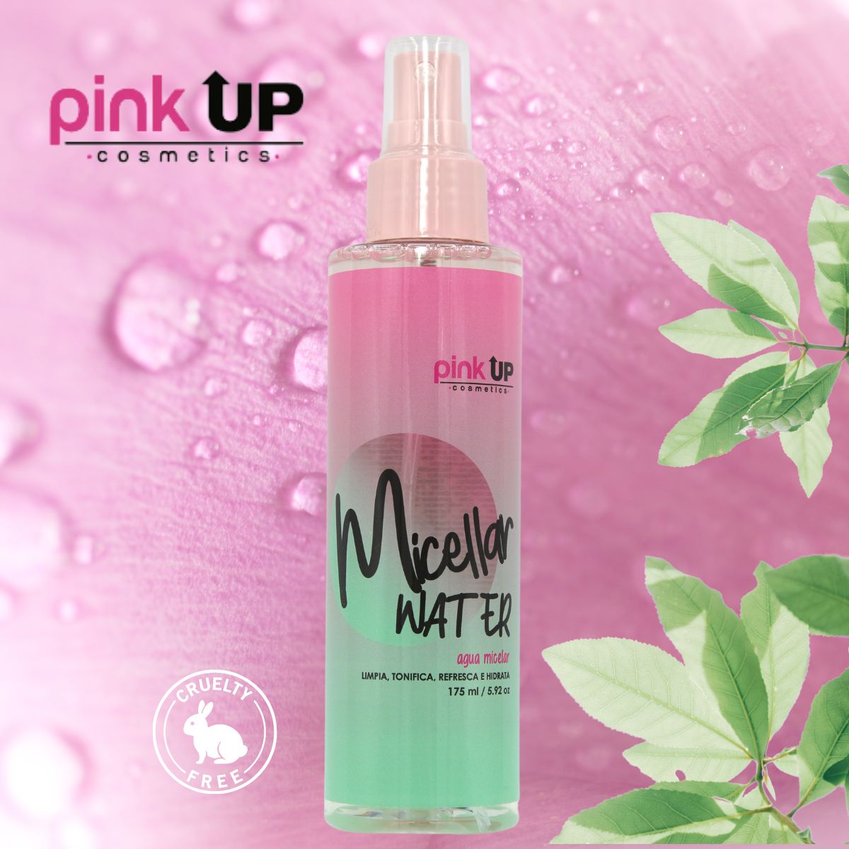 Agua Micelar. Pink Up