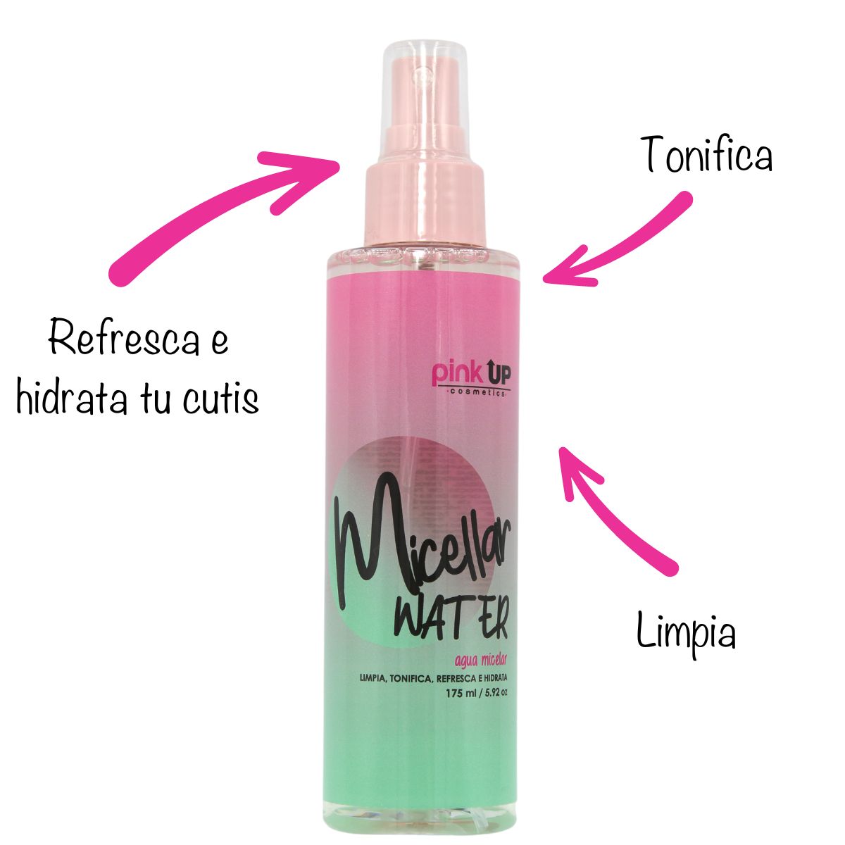 Agua Micelar. Pink Up