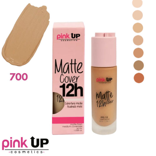 Maquillaje Líquido Mate Cinnamon 700 Matte 12 hrs. Pink Up