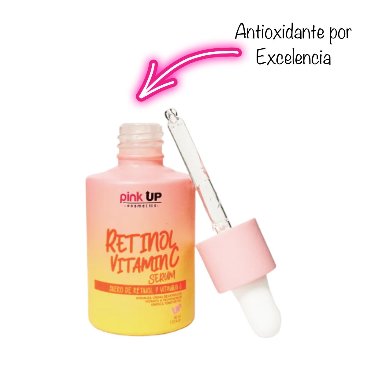 Suero de Retinol y Vitamina C. Pink Up