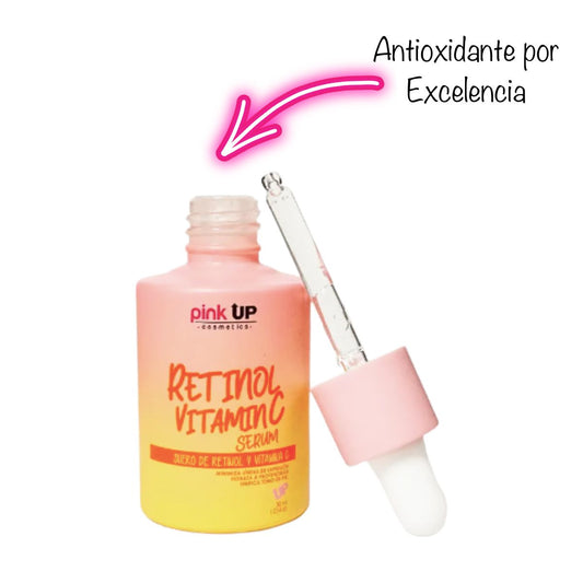 Suero de Retinol y Vitamina C. Pink Up