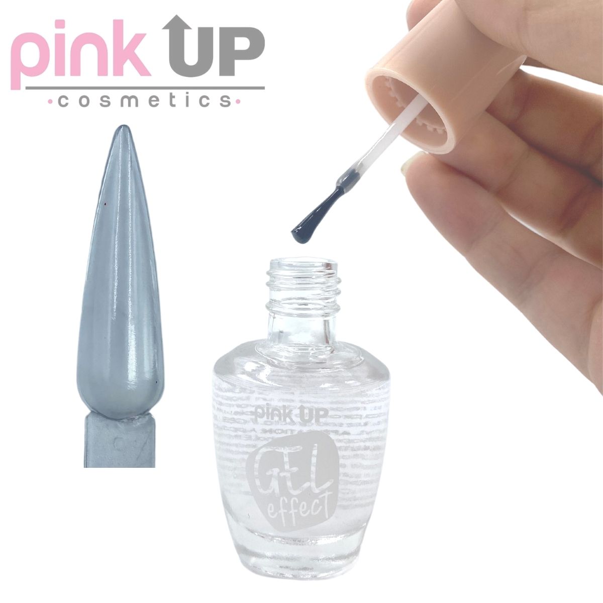 Gel Effect  Esmalte Para Uñas Efecto Gel 31 Gel Brillo Transparente, Pink Up