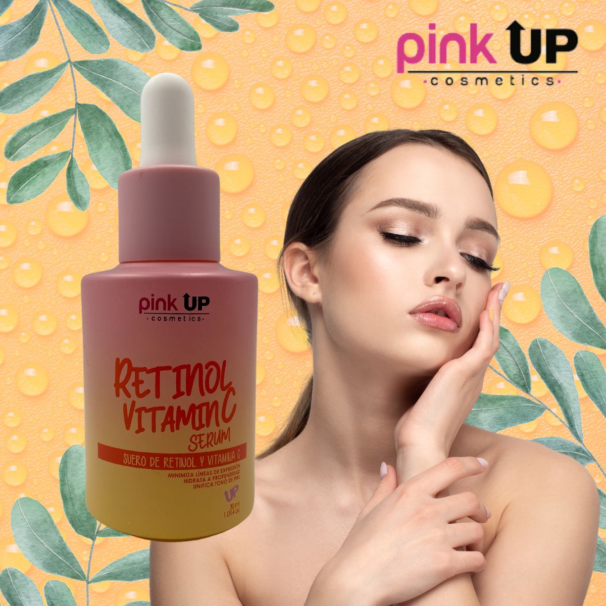 Suero de Retinol y Vitamina C. Pink Up