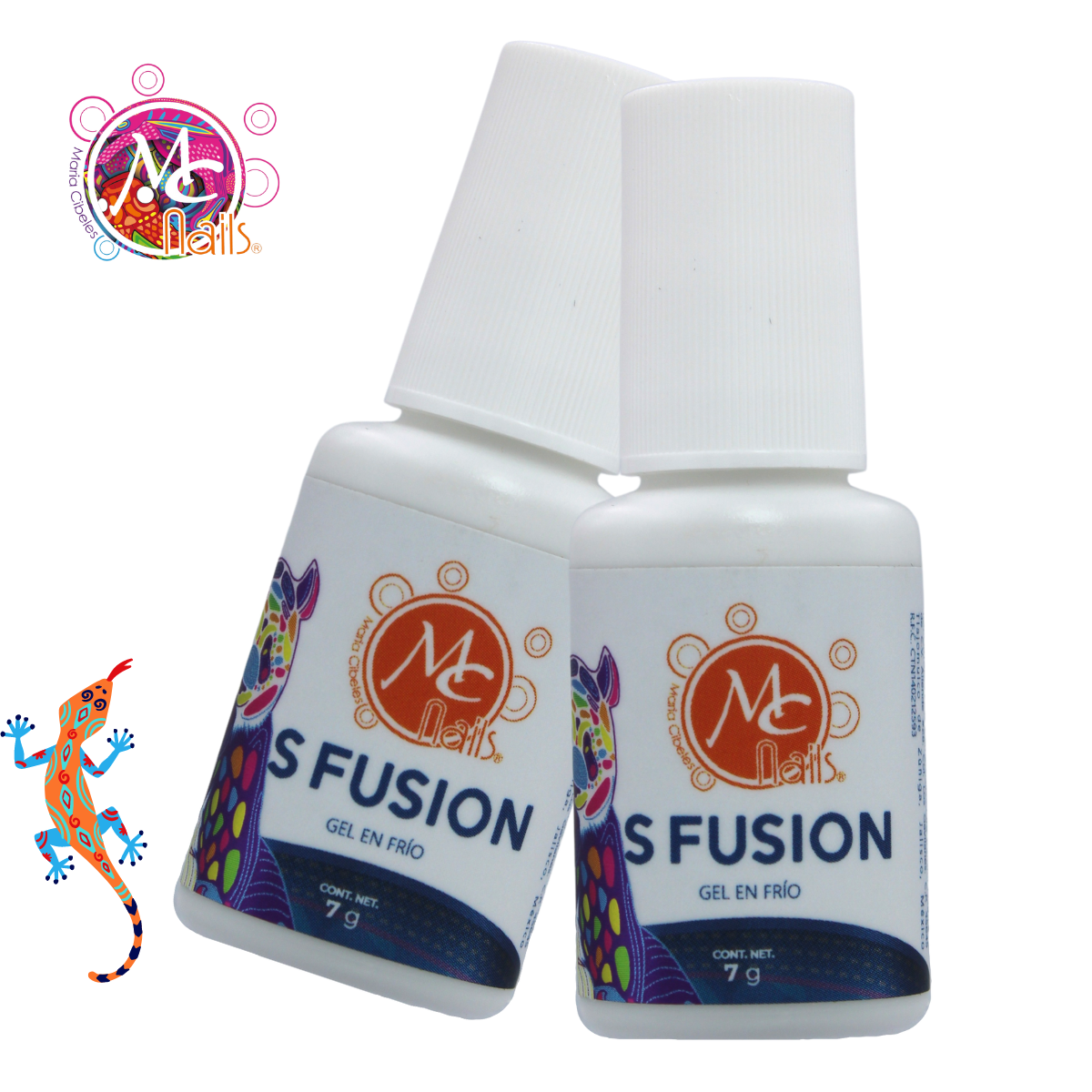 Sfusion. Pegamento Gel Frio Con Brocha, Mc Nails