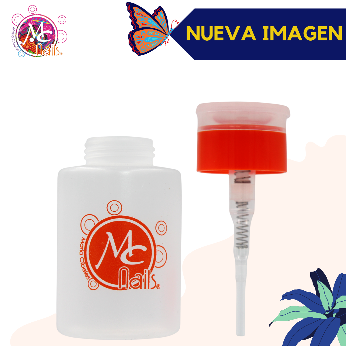 Dispensador Dosificador De Acetona. Mc Nails