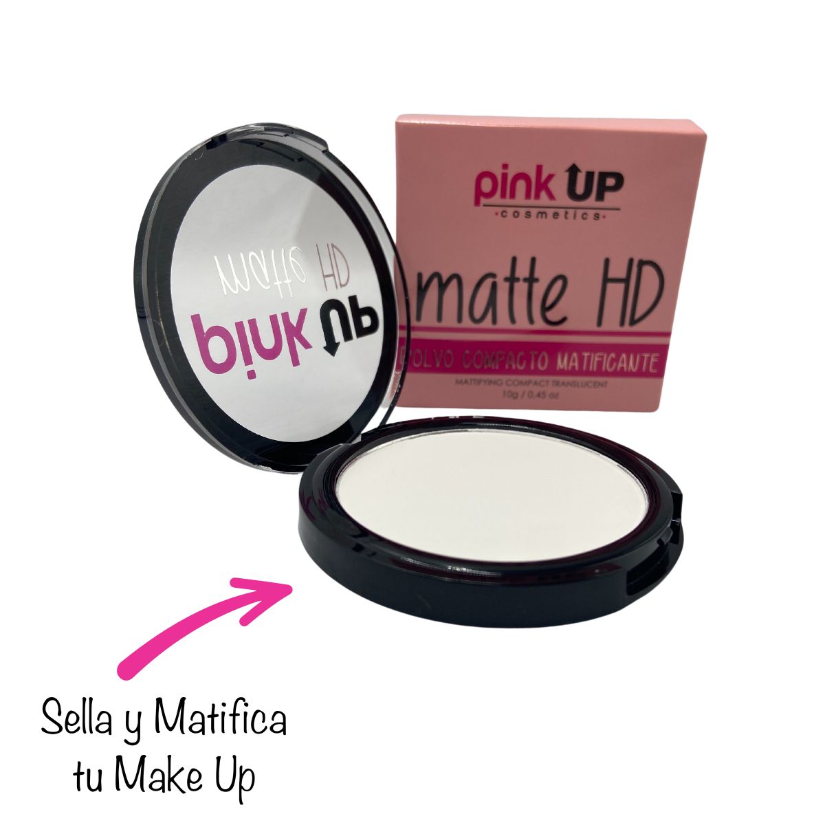 Polvo Compacto Matte HD. Pink Up