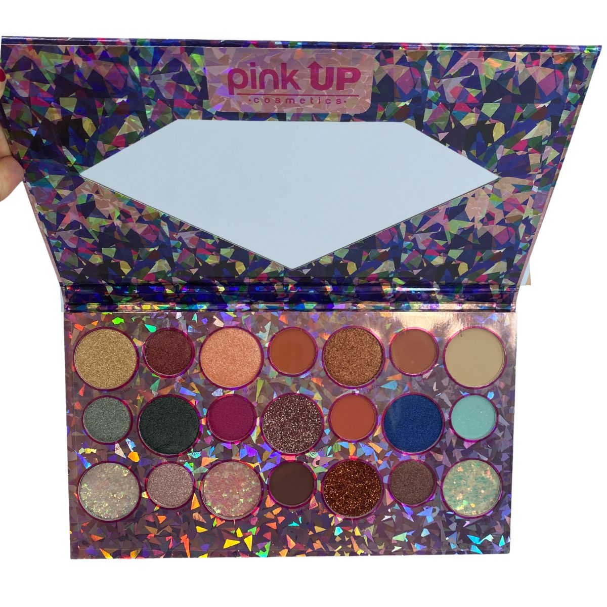 Paleta Eyeshadow Jewels. 21 Sombras. Pink Up