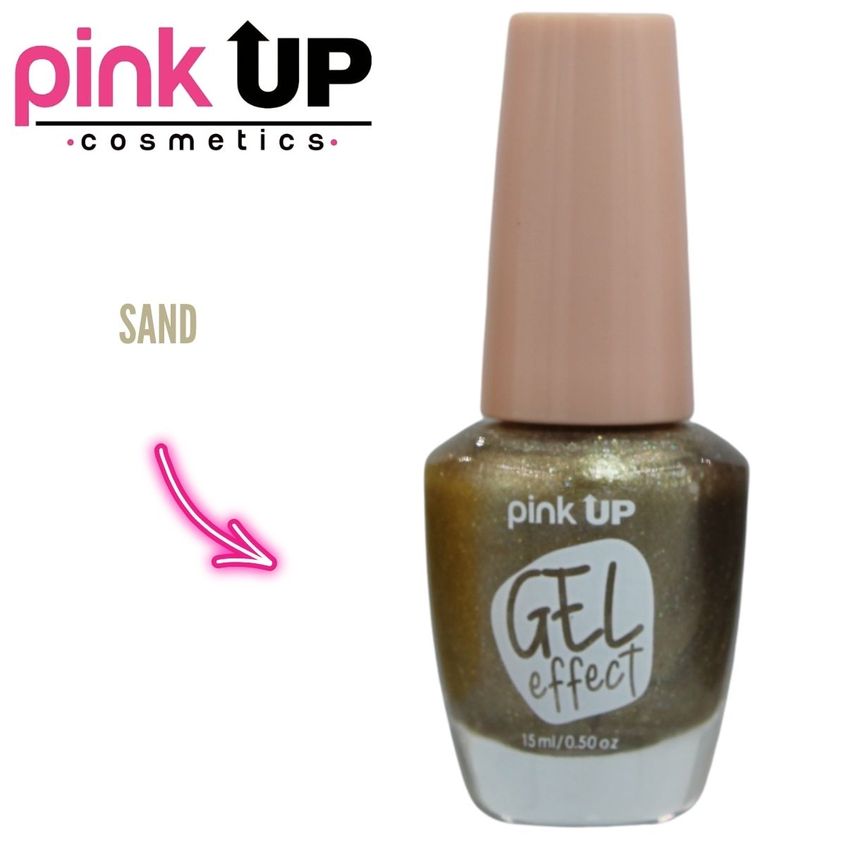 Gel Effect  Esmalte Para Uñas Efecto Gel 38 Sand, Pink Up