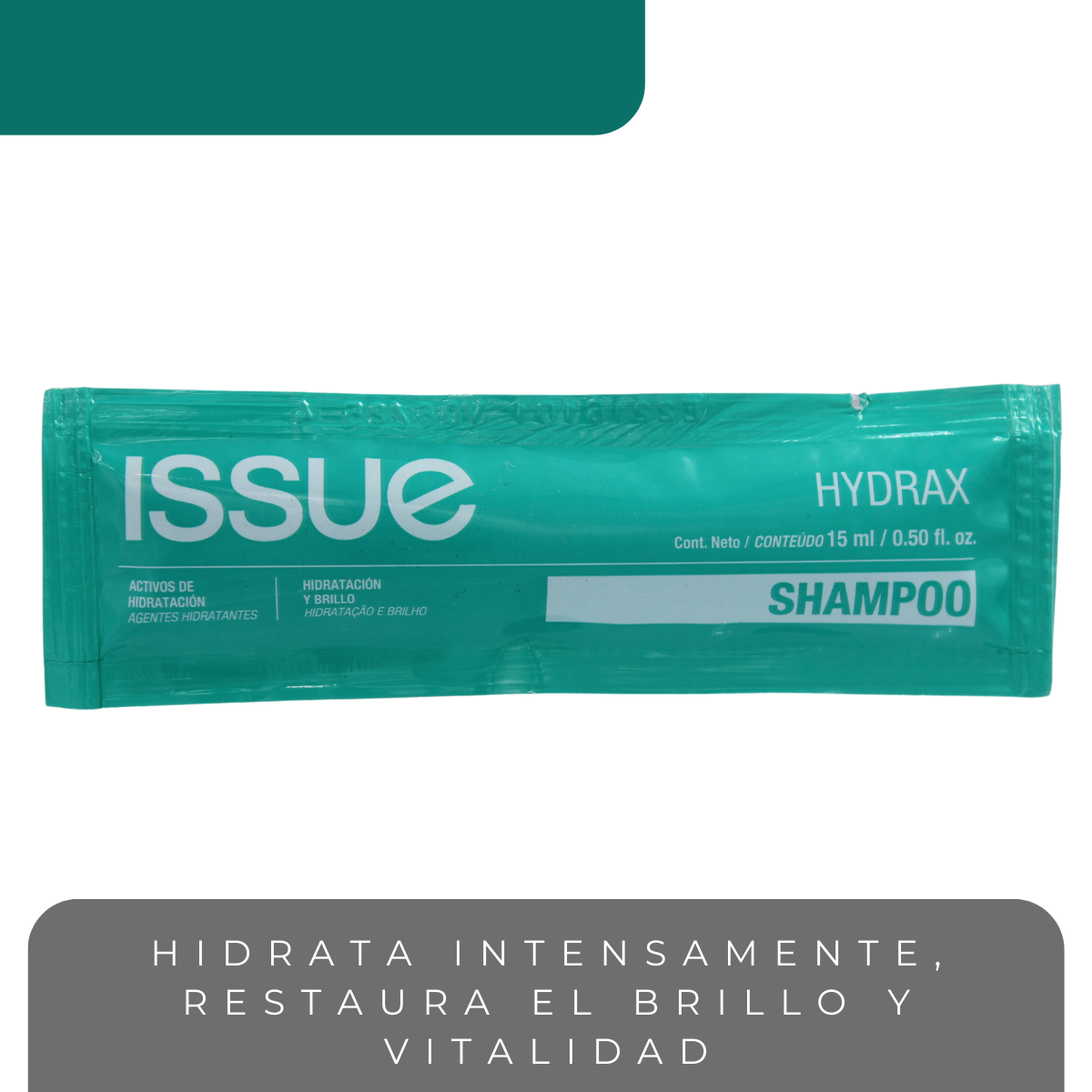 Shampoo Hidratación Y Brillo Hydrax Sachet 15ml.