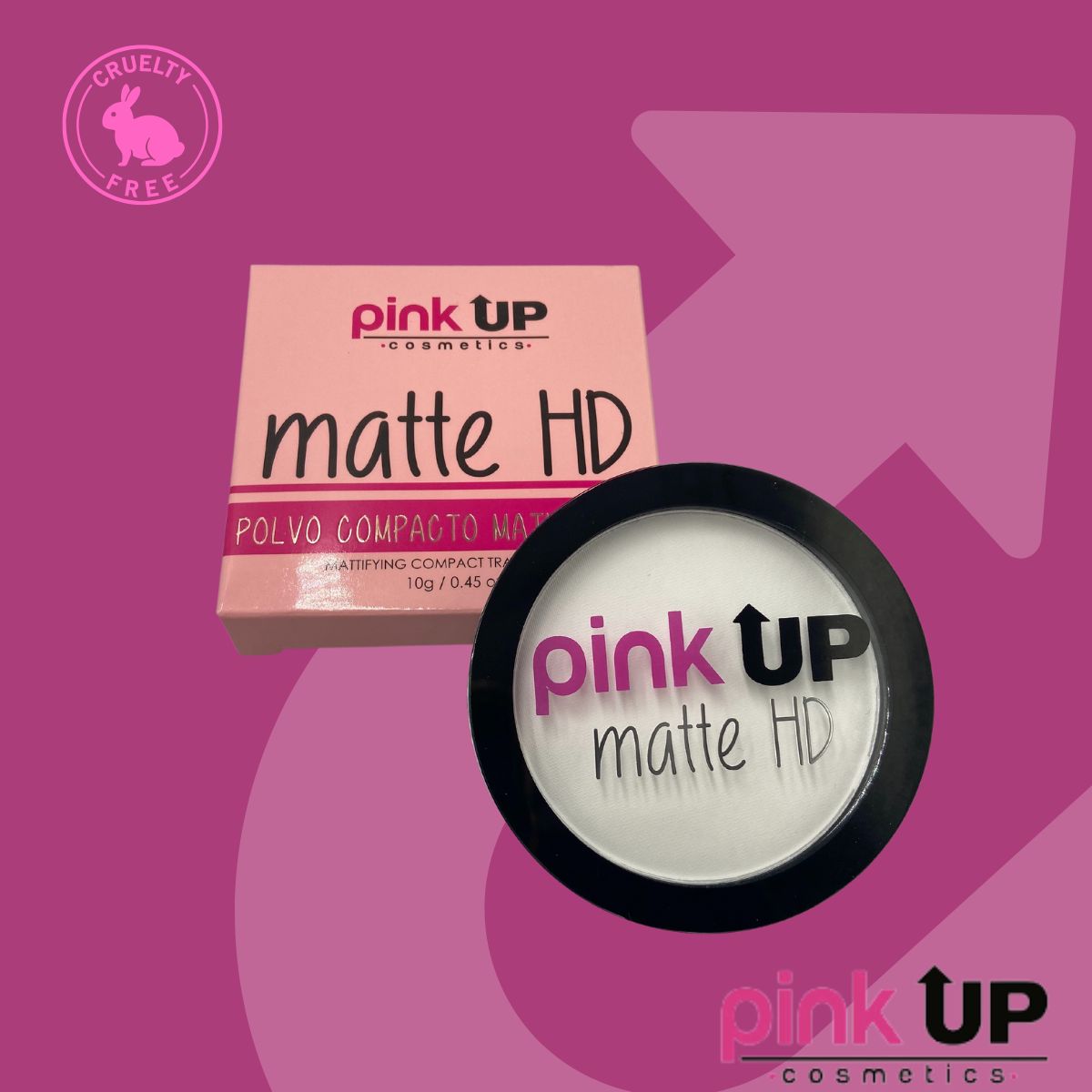 Polvo Compacto Matte HD. Pink Up