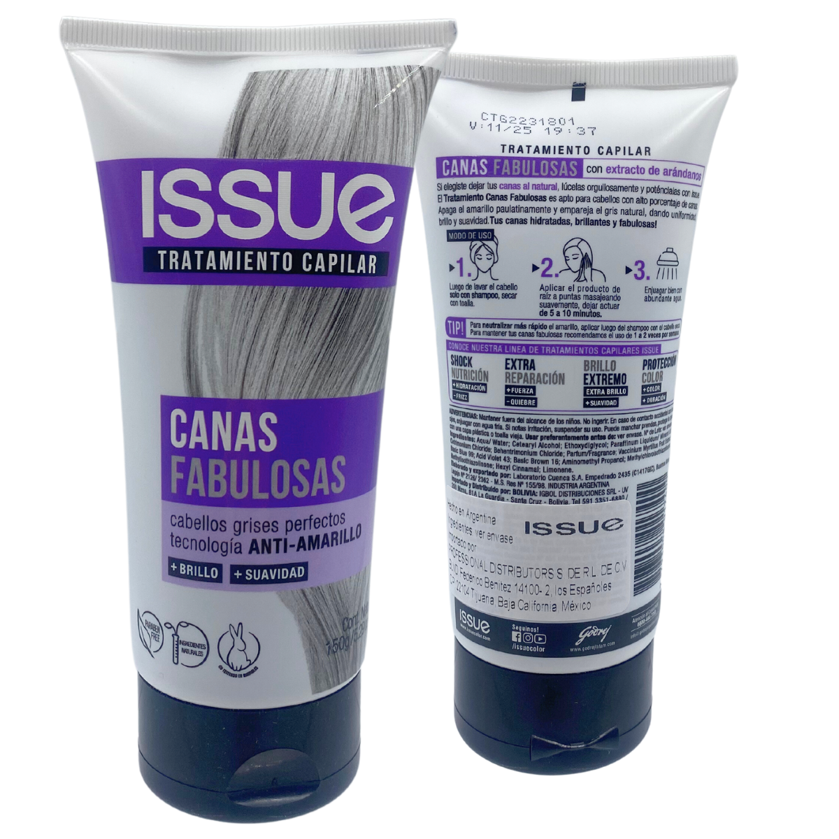 Tratamiento Capilar Canas Fabulosas 150gr. ISSUE