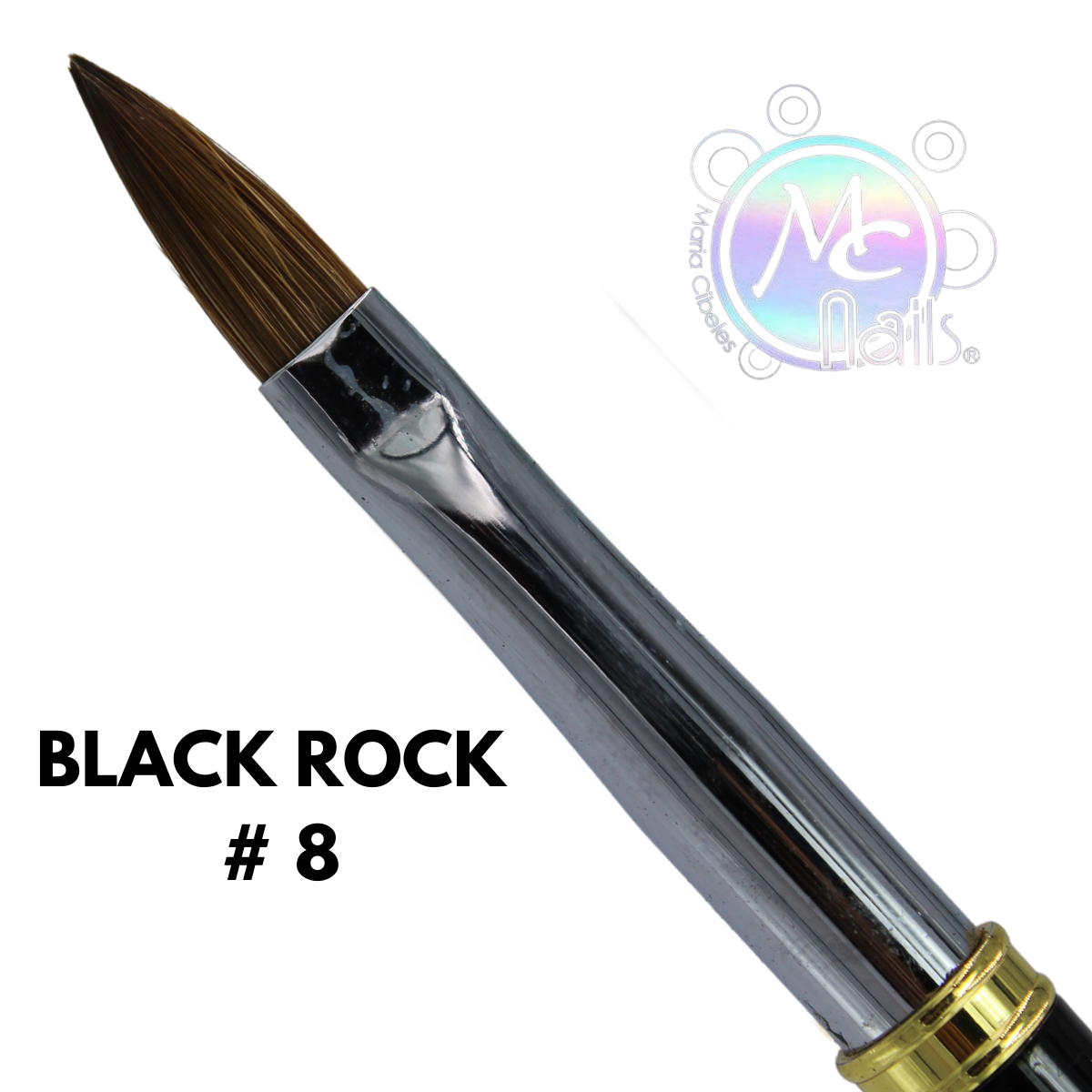 Pincel Black Rock #8. Mc Nails