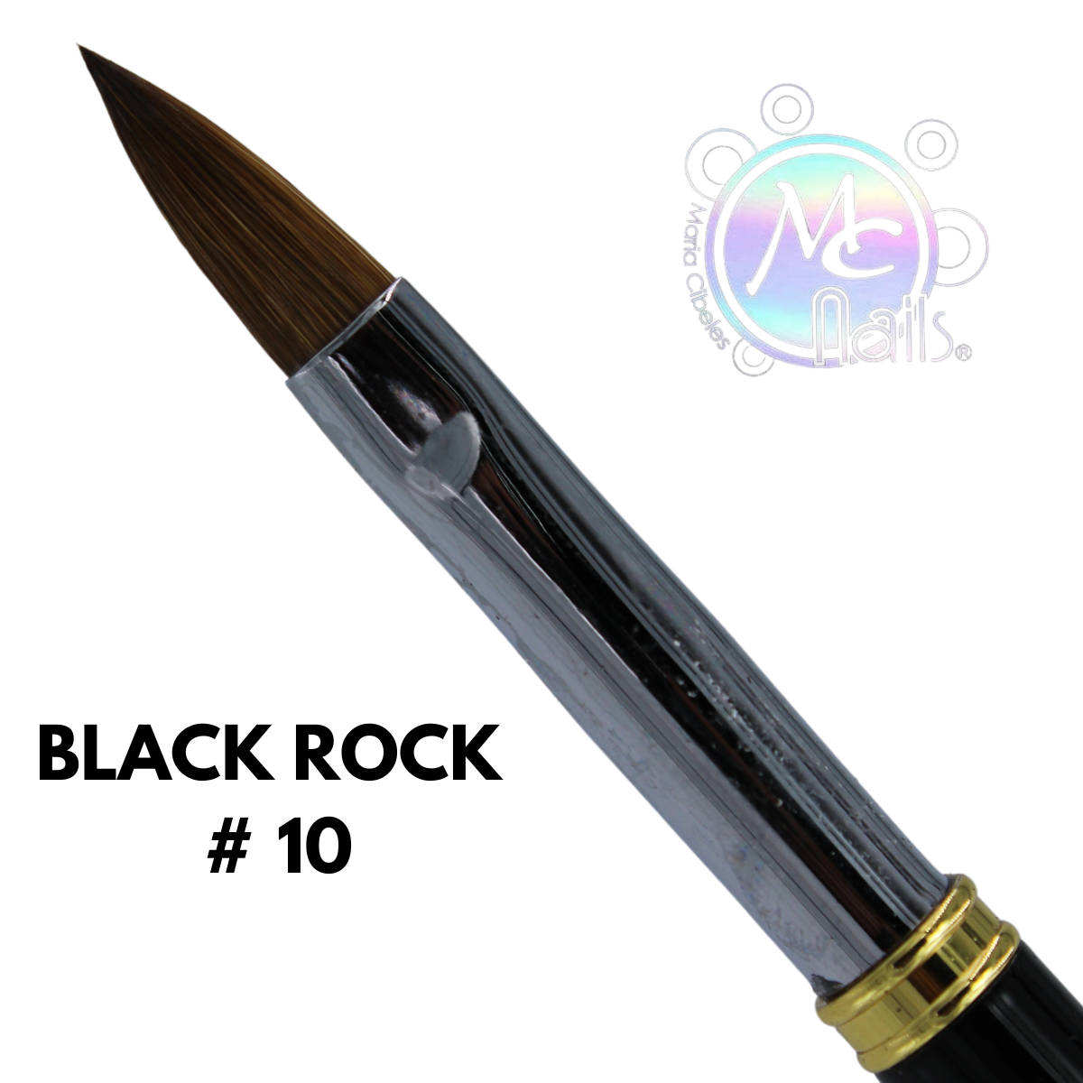 Pincel Black Rock #10. Mc Nails