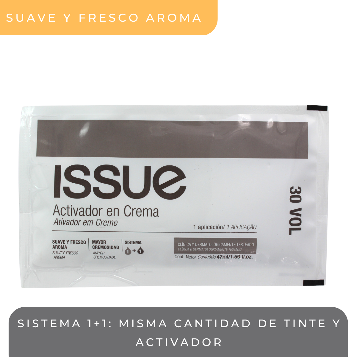 Activador En Crema 30 Vol. sachet 47ml. ISSUE